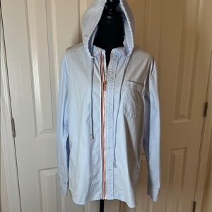 Women's Light Blue Hooded Jacket